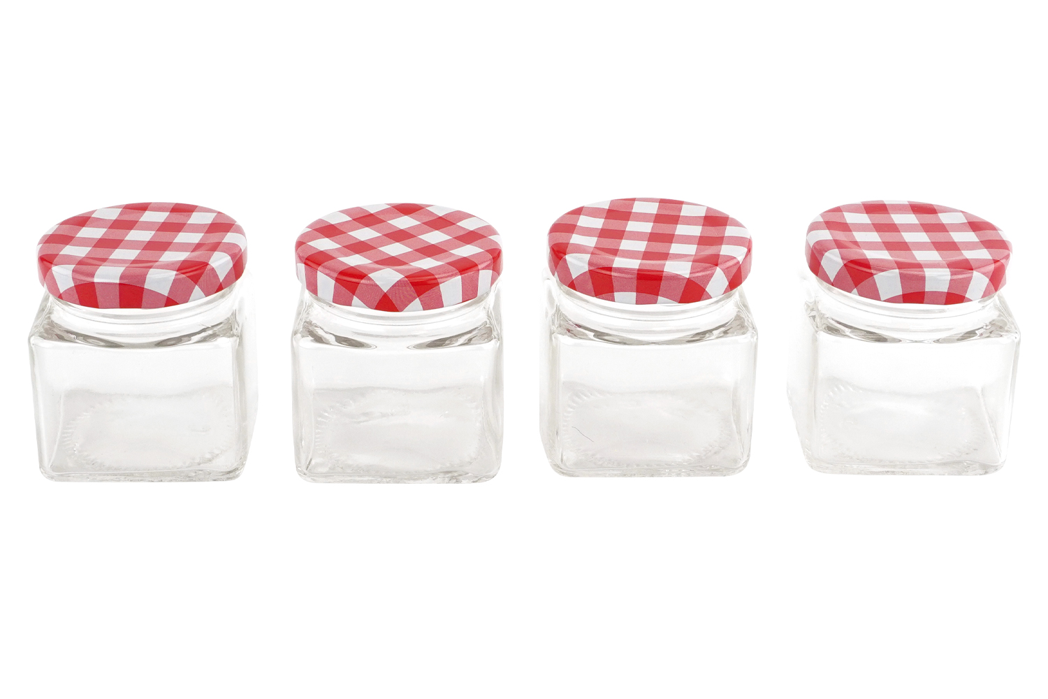 Petits pots de confiture en verre - 4 pièces