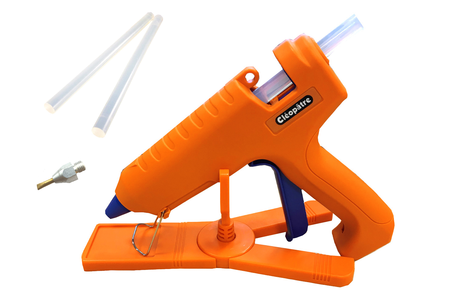 Pistolet à colle XXL Cléopâtre + 2 bâtons de colle