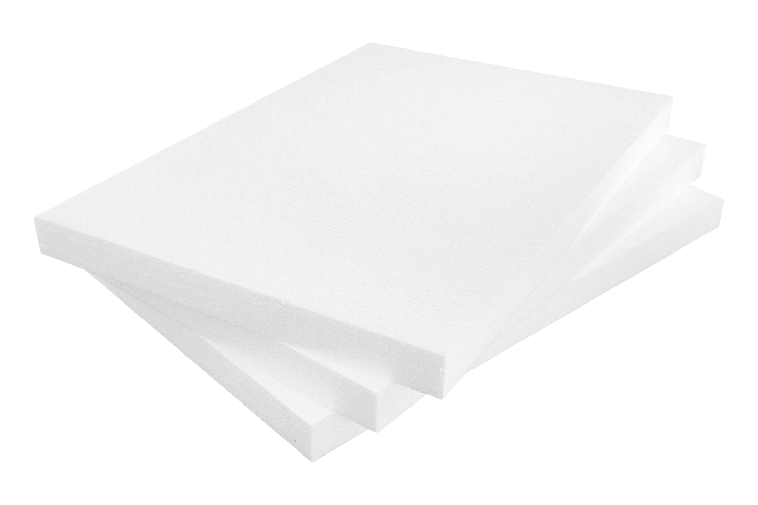 Plaques en polystyrène 21 x 30 cm - Épaisseur : 2 cm - 3 plaques