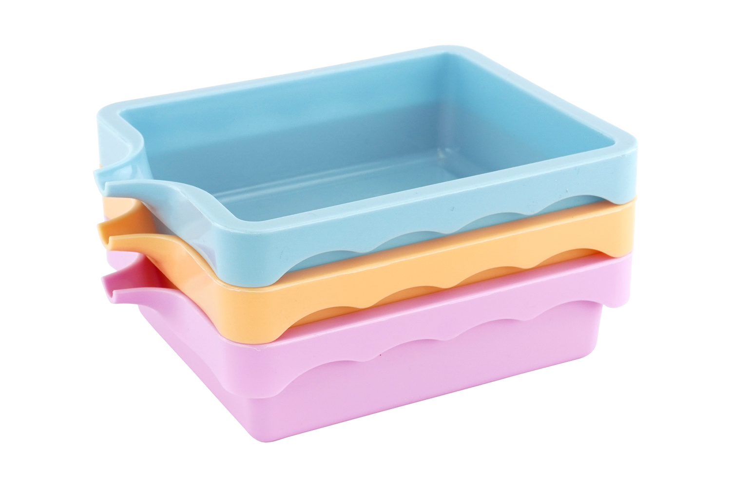 Plateaux pour peinture avec bec verseur - 3 pièces