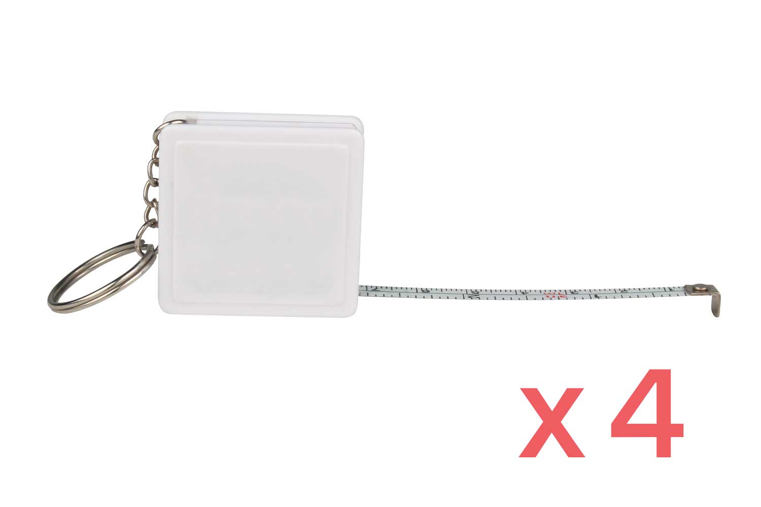 Porte-clefs mètre - 4 pièces