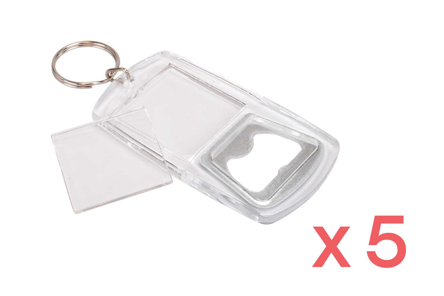 Porte-clés décapsuleur - 5 pièces