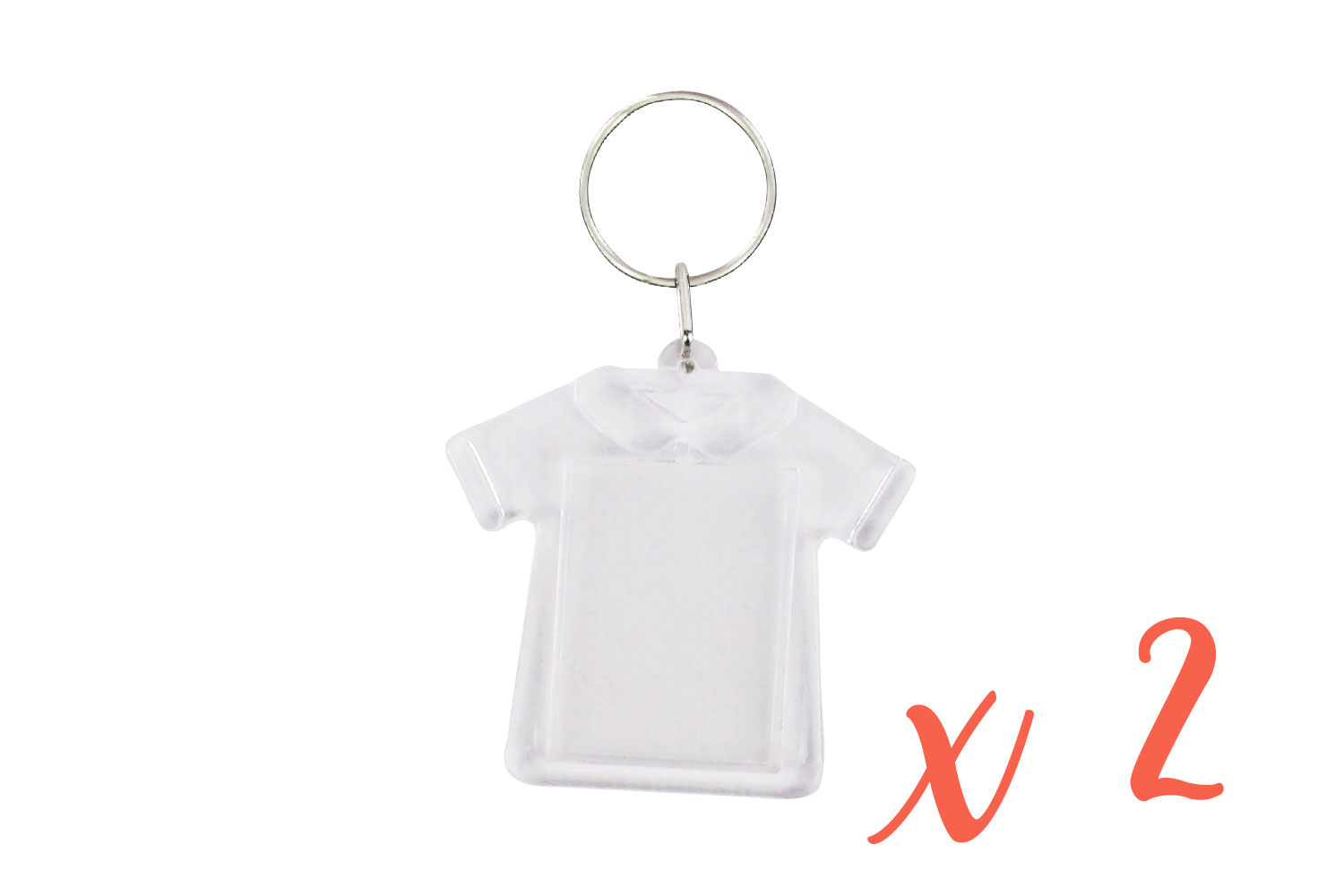 Porte-clés t-shirt (5 cm) - 2 pièces