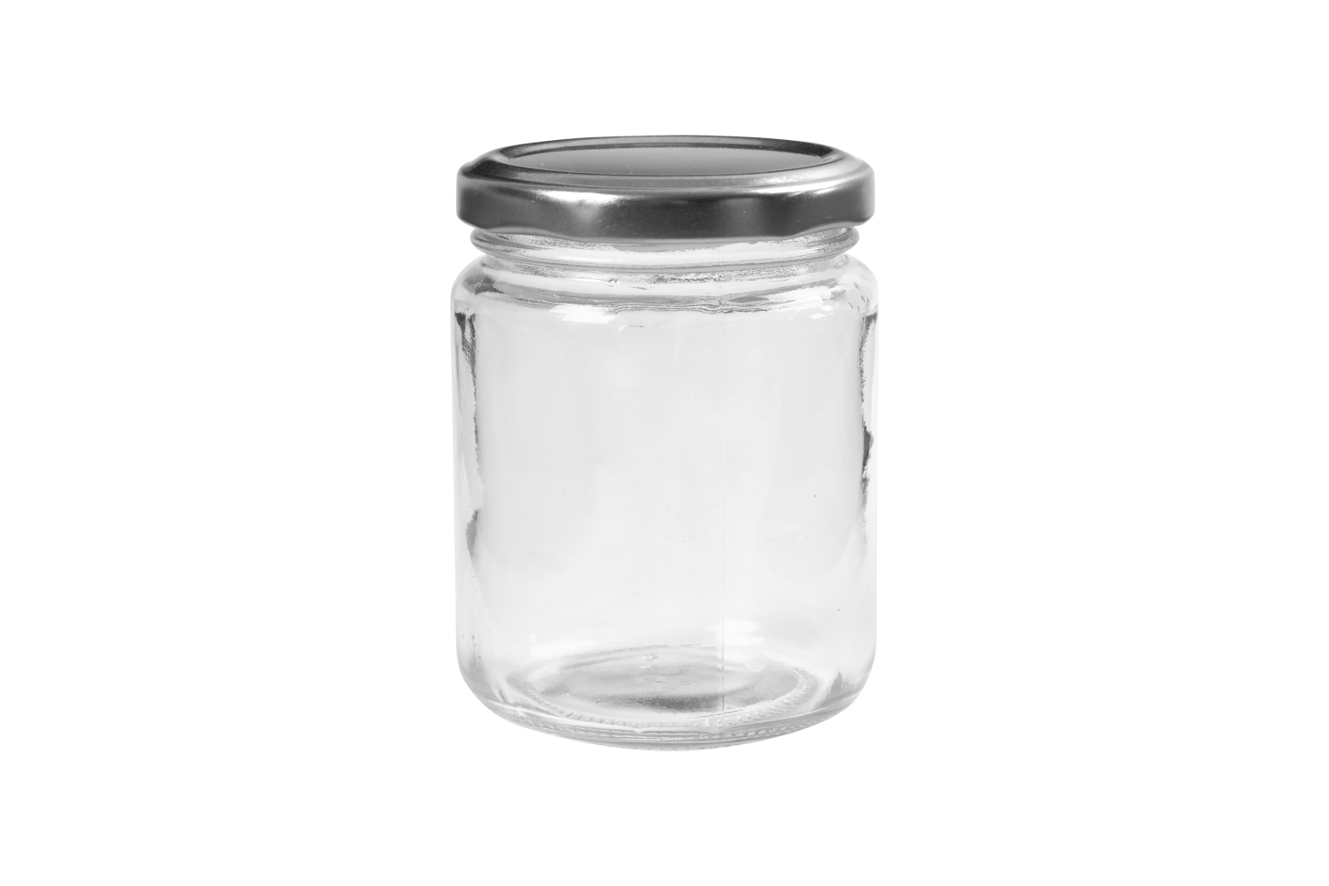 Pot en verre avec couvercle métal 240 ml
