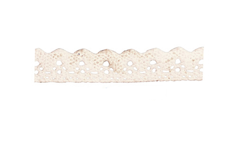 Ruban en dentelle adhésive, rouleau de 1 m - Ecru
