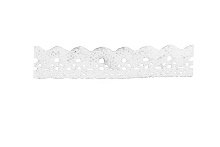Ruban en dentelle adhésive, rouleau de 1 m - Blanc