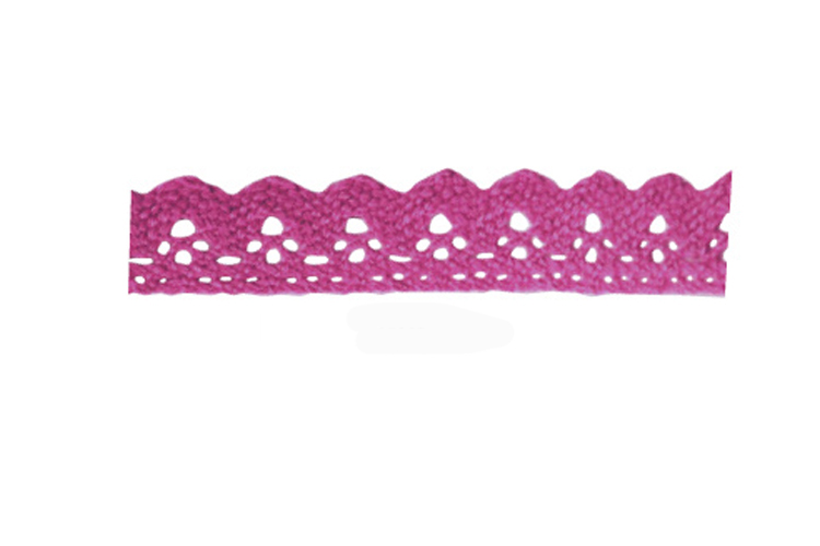 Ruban en dentelle adhésive, rouleau de 1 m -Fuchsia