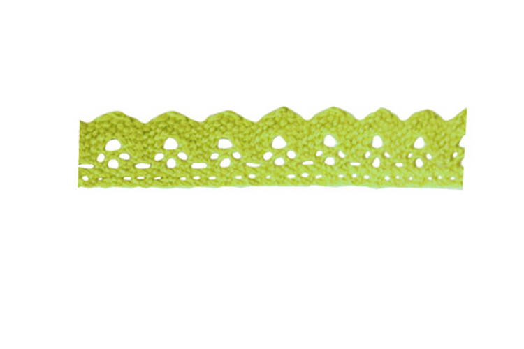 Ruban en dentelle adhésive, rouleau de 1 m - Vert