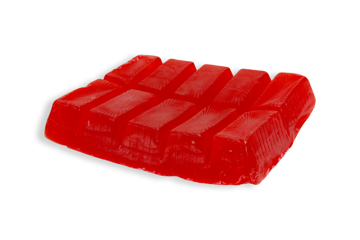 Savon rouge parfum fraise - 250 gr