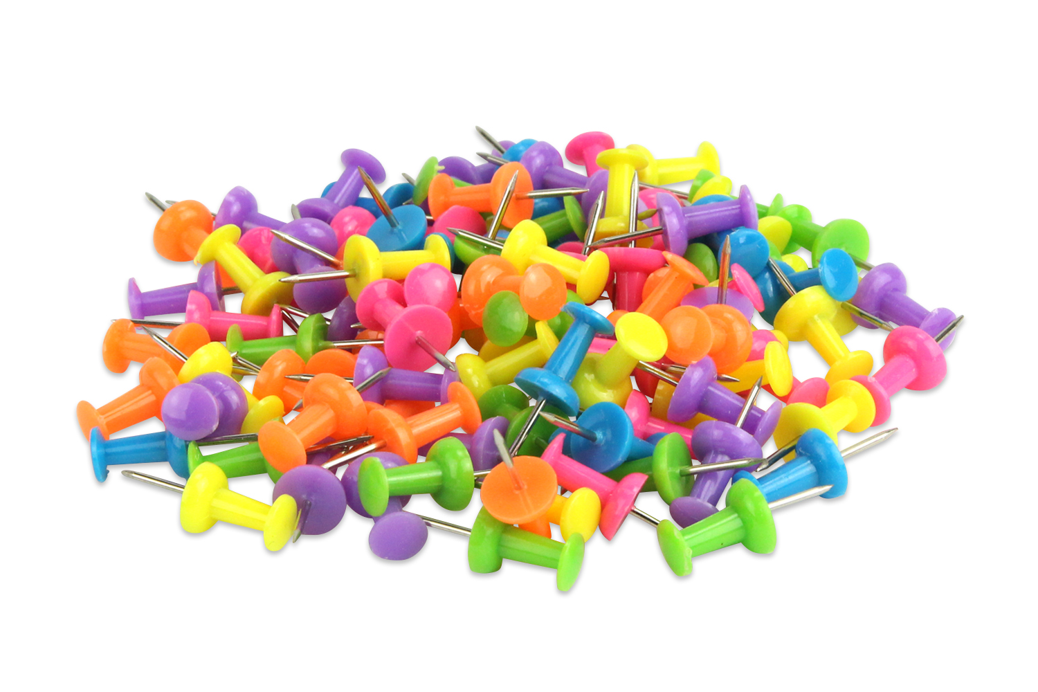 Set de 100 punaises couleurs assorties