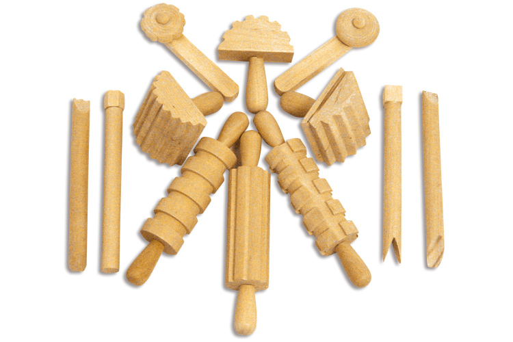 Outils de modelage en bois - 12 outils assorties