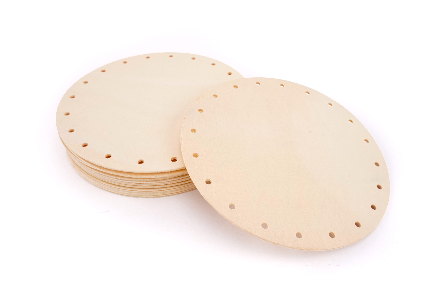 Plaques rondes perforées Ø 13 cm - 12 pièces