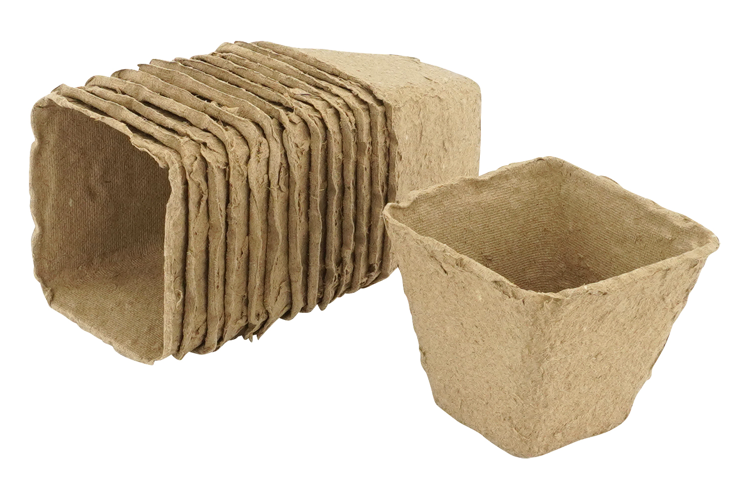Pots en fibre naturelle - 14 pièces