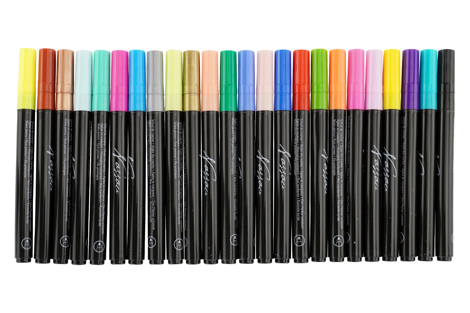 Marqueurs peinture pour verre, céramique et porcelaine - 24 couleurs