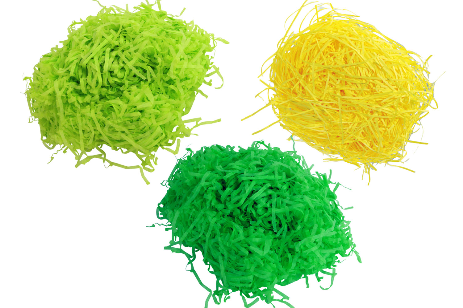 Herbe en frisettes de papier - 3 bottes (couleurs assorties)