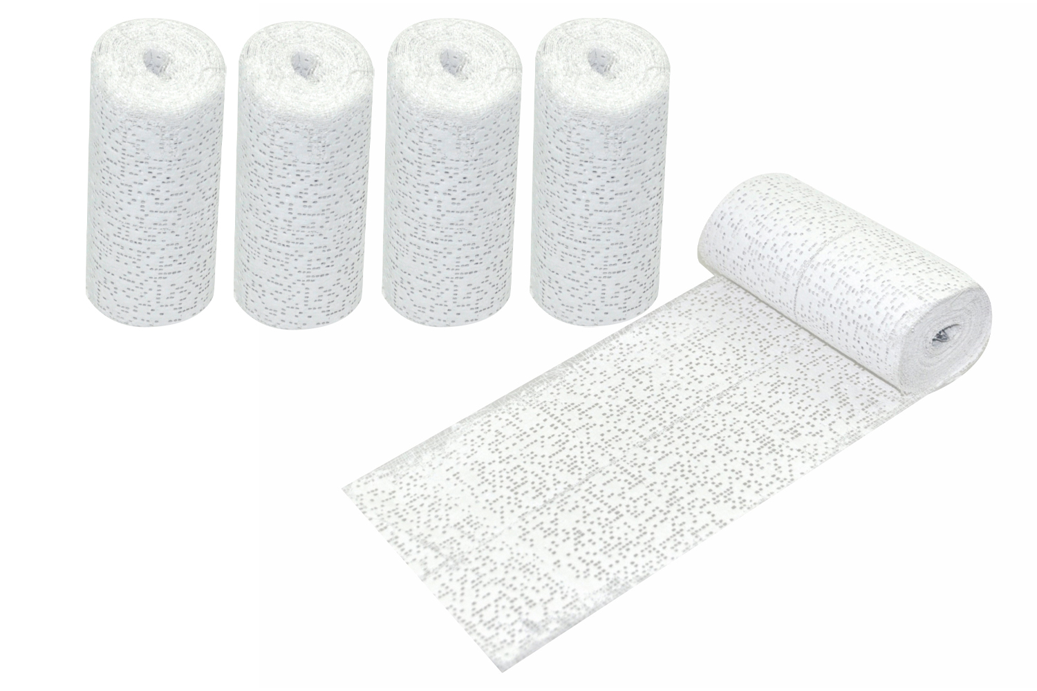 Bandes plâtrées blanches 10 cm x 3 m - 5 pièces