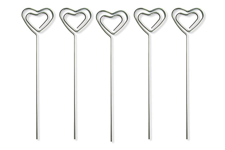 Clips pense-bête coeur - 5 pièces