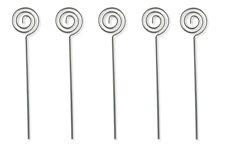 Clips pense-bête spirale ronde - 5 pièces