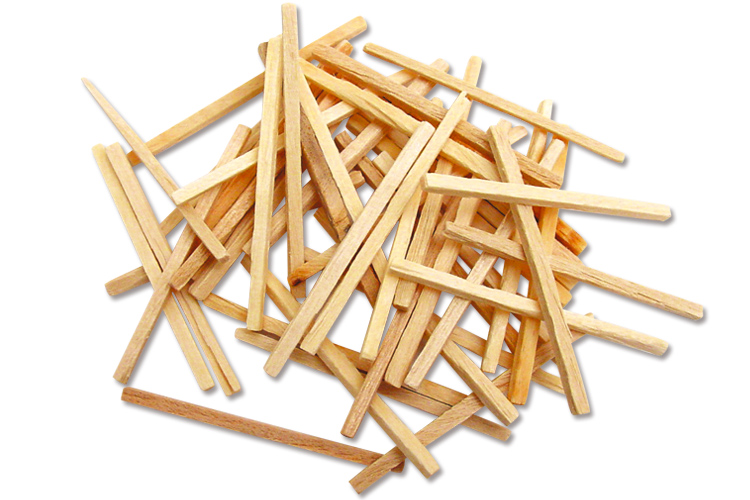 Allumettes naturelles - 1 set (500 pcs)