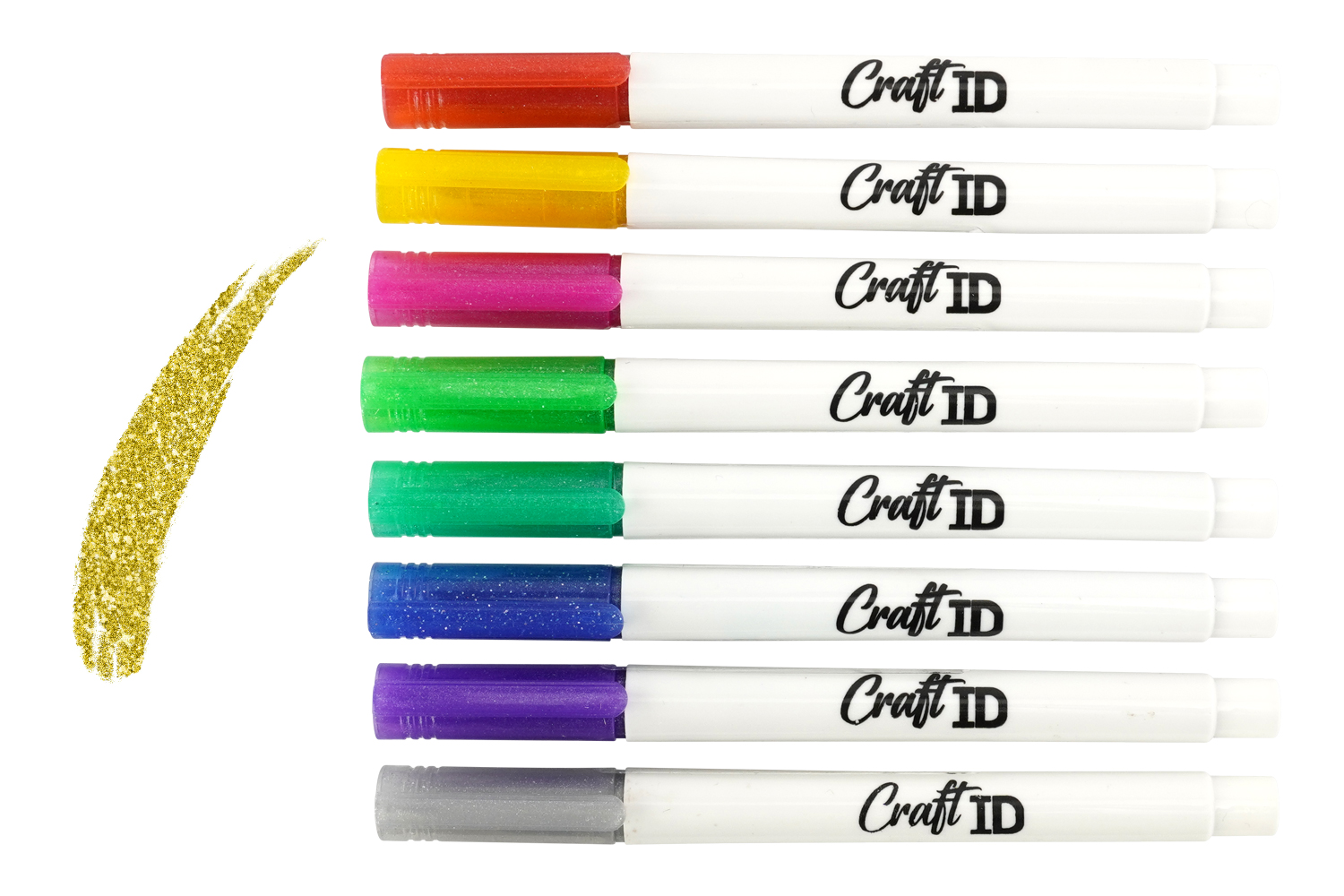 Set de 8 marqueurs pailletés à encre