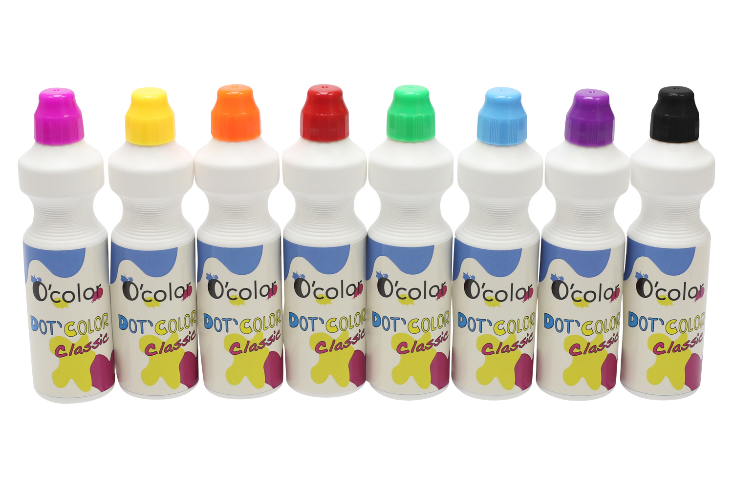 Maxi marqueurs à encre avec embout mousse - Set de 8 couleurs 