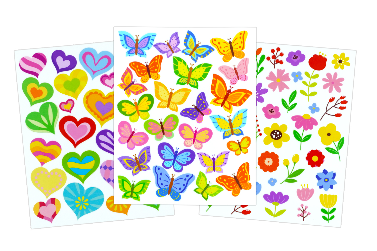 Stickers pour supports lisses - 3 planches