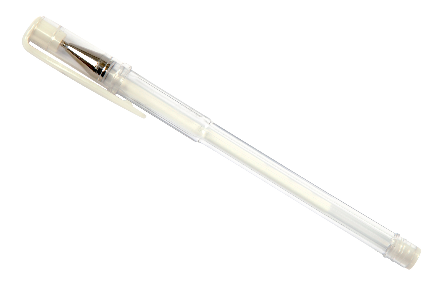 Stylo bille encre gel blanc