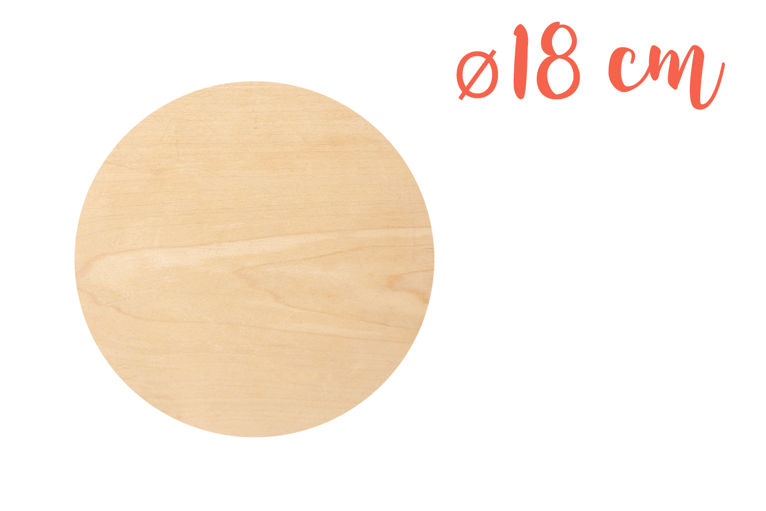 Support bois rond Ø 18 cm (Epaisseur : 5 mm)