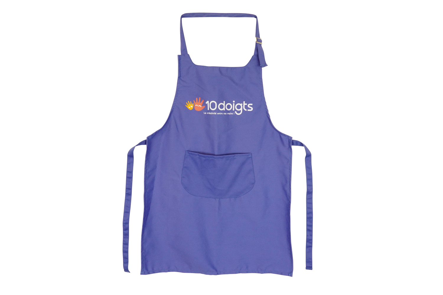Tablier en tissu 10doigts, Bleu pervenche - Taille enfant 