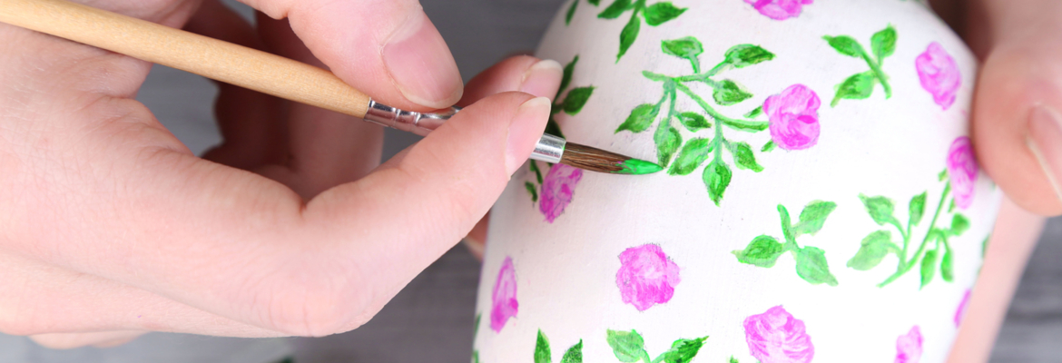 Je décore un vase blog créatif