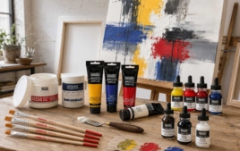 Peinture acrylique beaux-arts : qualité artiste, étude et haute pigmentation - Beaux-Arts : peinture, dessin et fournitures artistiques - 10doigts.fr