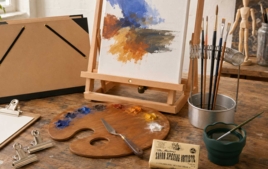 Matériel d'atelier : chevalets, palettes, couteaux, rangement et tabliers - Beaux-Arts : peinture, dessin et fournitures artistiques - 10doigts.fr