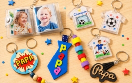Porte-clés et range-clés pour Papa : une idée de cadeau personnalisé - Loisirs créatifs pour la fête des Pères : fabriquez un cadeau unique - 10doigts.fr