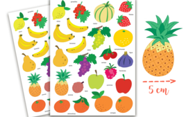 Gommettes Fleurs, Fruits et Légumes - Gommettes, stickers - 10doigts.fr