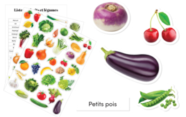 Gommettes Fruits et Légumes - Gommettes, stickers - 10doigts.fr