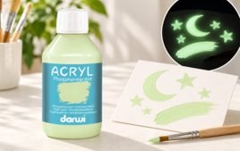 Peinture fluo et phosphorescente : de la couleur de jour comme de nuit - Peinture à effets pour loisirs créatifs et activités manuelles - 10doigts.fr