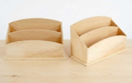 Objets bois pour le bureau - Supports en bois - 10doigts.fr