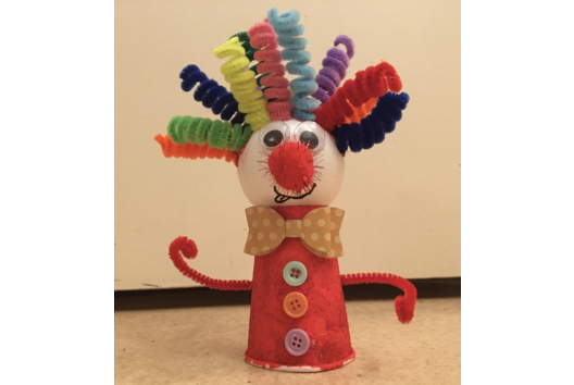 Le clown de Ninon - Créations d'enfant - 10doigts.fr