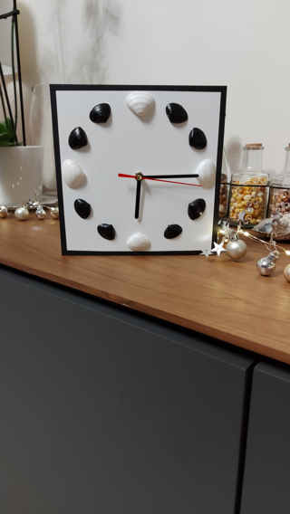Horloge blanche - 10doigts.fr