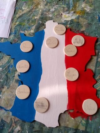 Carte de la France - 10doigts.fr
