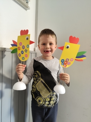 Poules à grandes pattes - 10doigts.fr