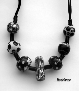 collier ras le cou - Fimo, Cernit - 10doigts.fr