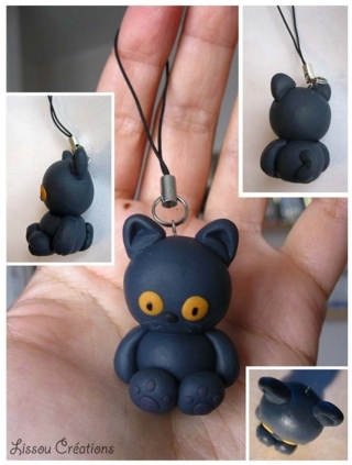 Porte clé chartreux - Fimo, Cernit - 10doigts.fr