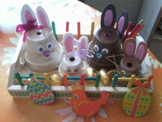 Famille lapins de Pâques - Pâques, Noël - 10doigts.fr