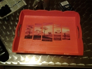 Plateau africain - Déco du bois - 10doigts.fr