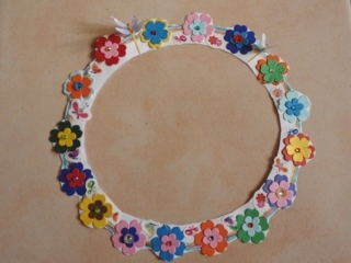 couronne de printemps - Créations d'enfant - 10doigts.fr