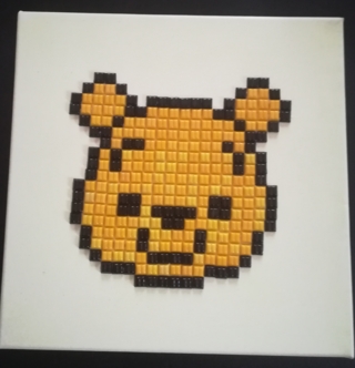Pixel Art Winnie Disney - Mosaïques - 10doigts.fr