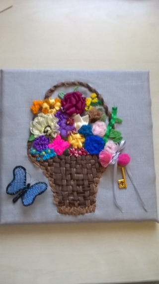 Panier fleuri - Home Déco, Châssis - 10doigts.fr