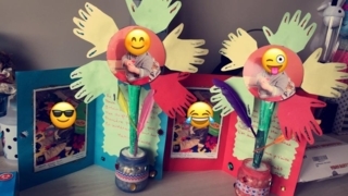 Fleur personnalisée - Fêtes des pères et mères - 10doigts.fr