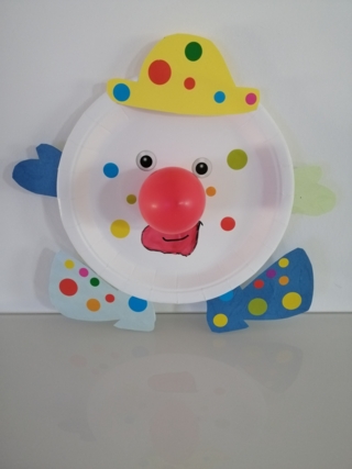 Clown carnaval - Créations d'enfant - 10doigts.fr